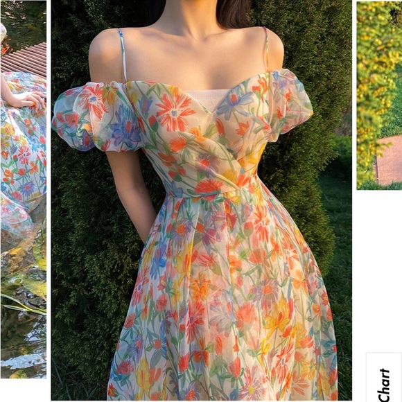 Floral cottagecore summer dress NWOT - Picture 2 of 16